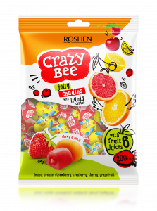 JELLY CRAZY BEE FRUTTY PUNJENI ŽELE VOĆNI BOMBONI 200 G