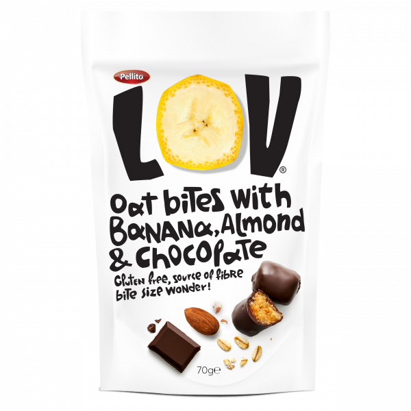 LOV BITES BANANA, BADEM, ČOKOLADA 70G