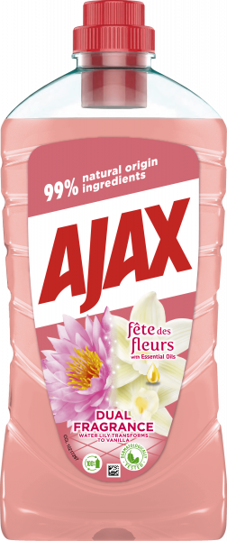 AJAX FDF DUAL FRAGRANCE WATER LILY VANILLA 1000 ML