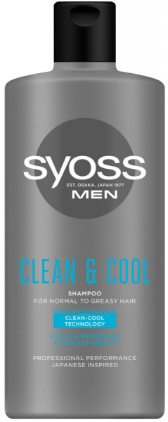 SYOSS ŠAMPON 440 ML MEN CLEAN&COOL