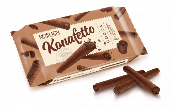 KONAFETTO VAFEL ROLICE KAKAO 140 G