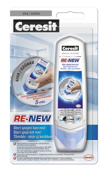 2257365 CERESIT RE -NEW SPECIJALNI SILIKON SIVI 100ML