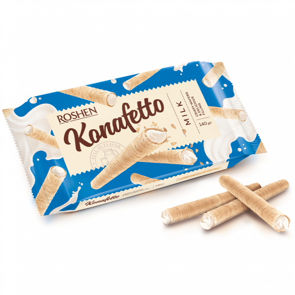 KONAFETTO VAFEL ROLICE MLIJEČNA KREMA 140 G