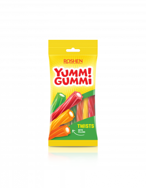 YUMMI GUMMI TWISTS GUMENI BOMBONI 70 G