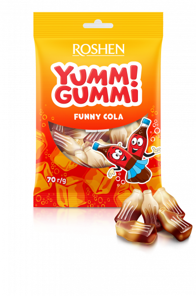 YUMMI GUMMI FUNNY COLA 70 G